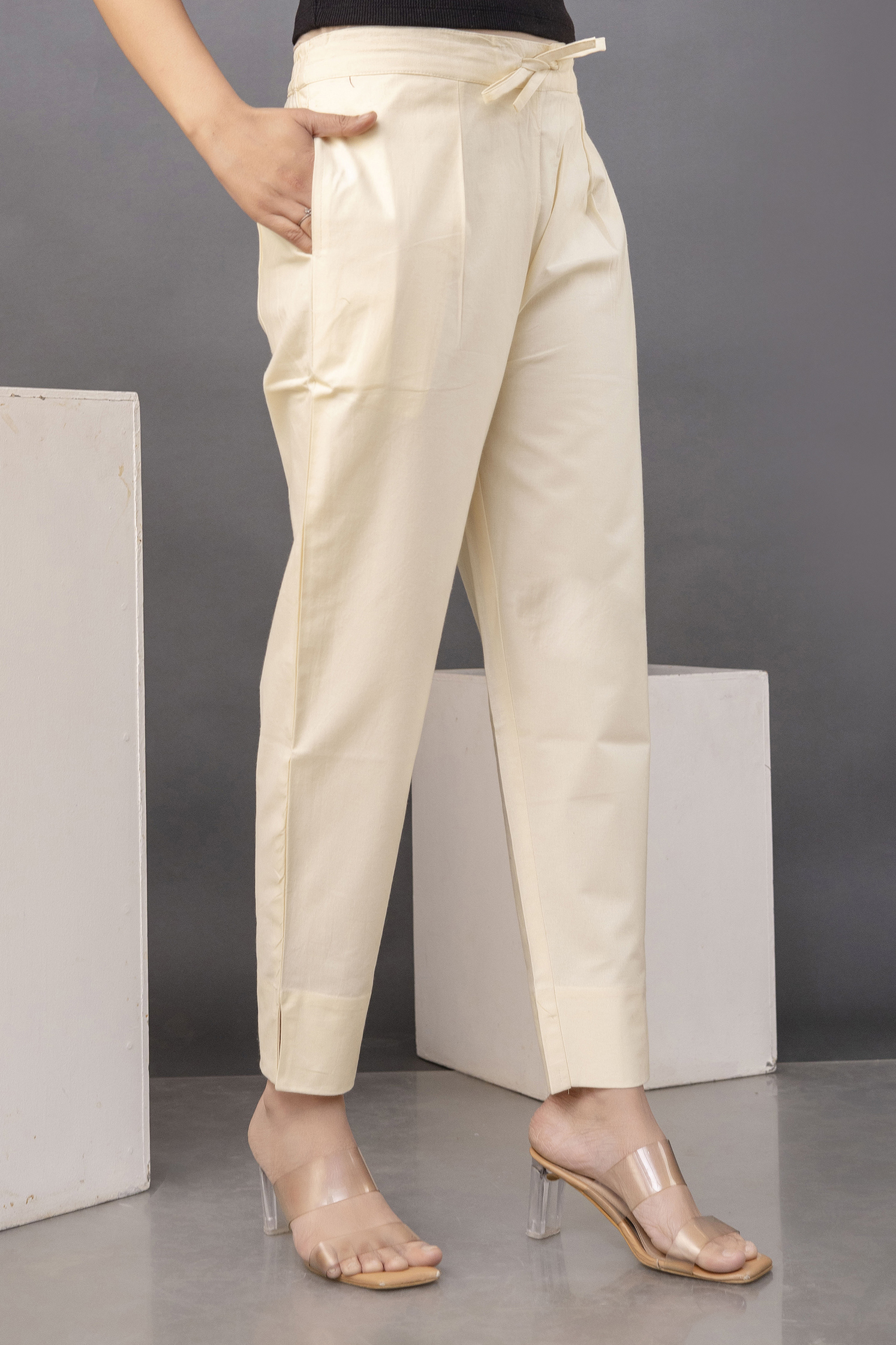 Cotton Pants – Cream